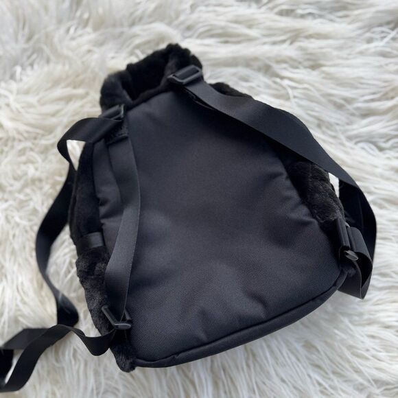 Nike Futura Faux Fur Mini Backpack Black 6L FZ1328-010 - Picture 7 of 10